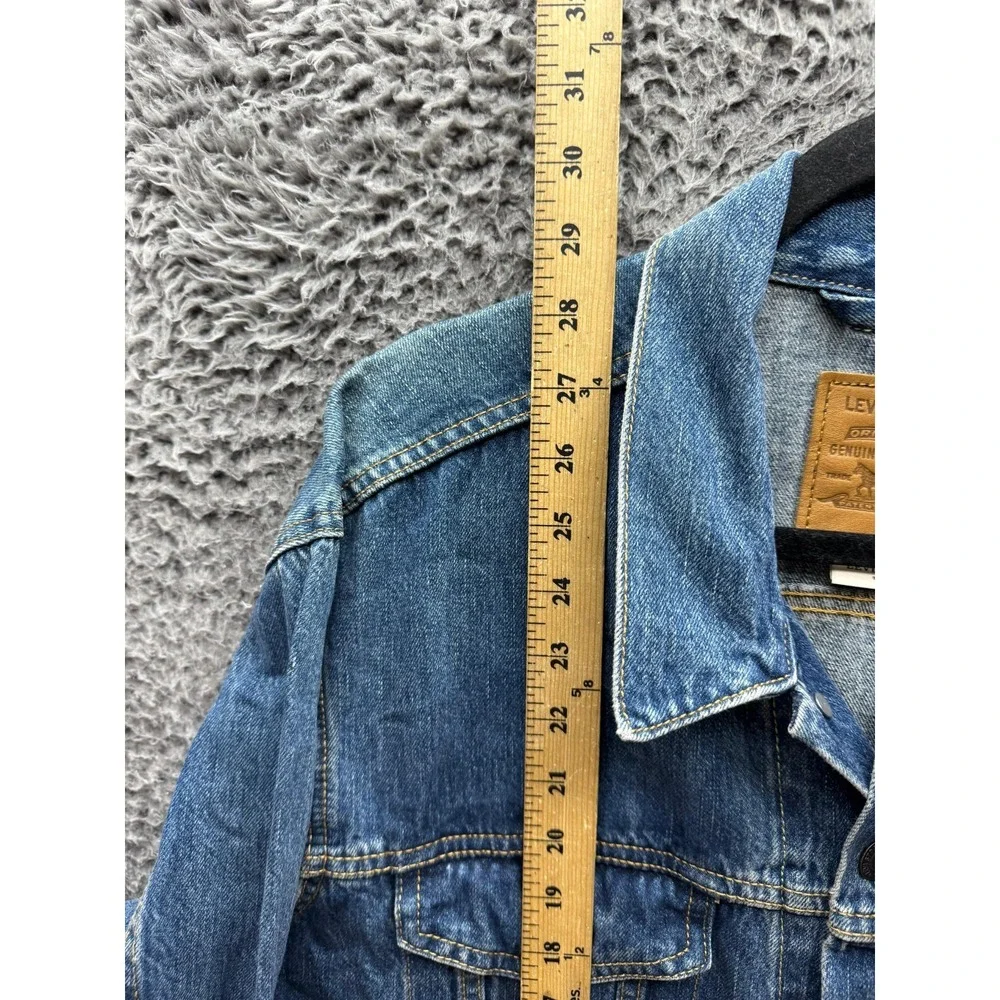 NWT Levi's Premium Tencel Denim Trucker Jacket Dark Wash Indigo Mens Size XXL